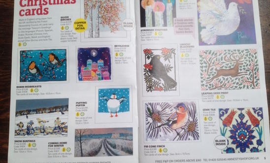 Amnesty Christmas cards Amnesty Christmas cards